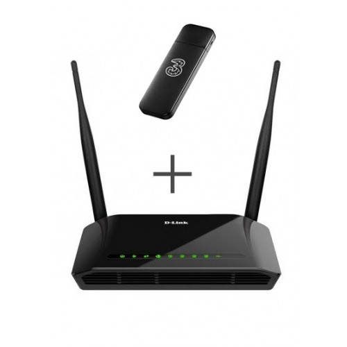 3G интернет комплект Wi-Fi роутер D-link + 3G модем 