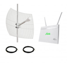 4G комплект параболическая антенна Kroks для частного дома