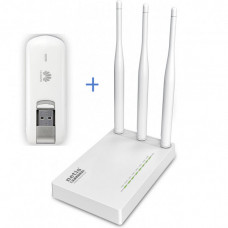 Комплект WiFi роутер Netis MW5230 + 4G / 3G  модем Huawei E3276