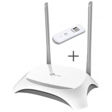 Комплект Wi-Fi роутер TP-Link TL-WR842N + 3G/4G модем Huawei E3276