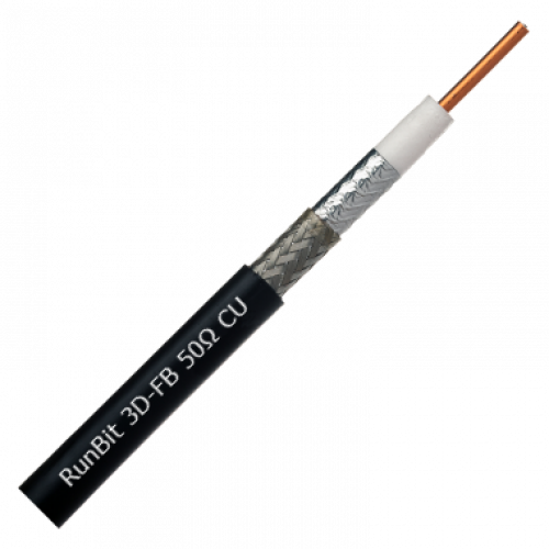 Коаксіальний кабель 3D-FB 50 Ом для антен 4G LTE з низькими втратами
