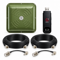 Комплект 4G інтернету OLAX F95 + ENERGY MIMO хакі, 2×10 м, CRC9
