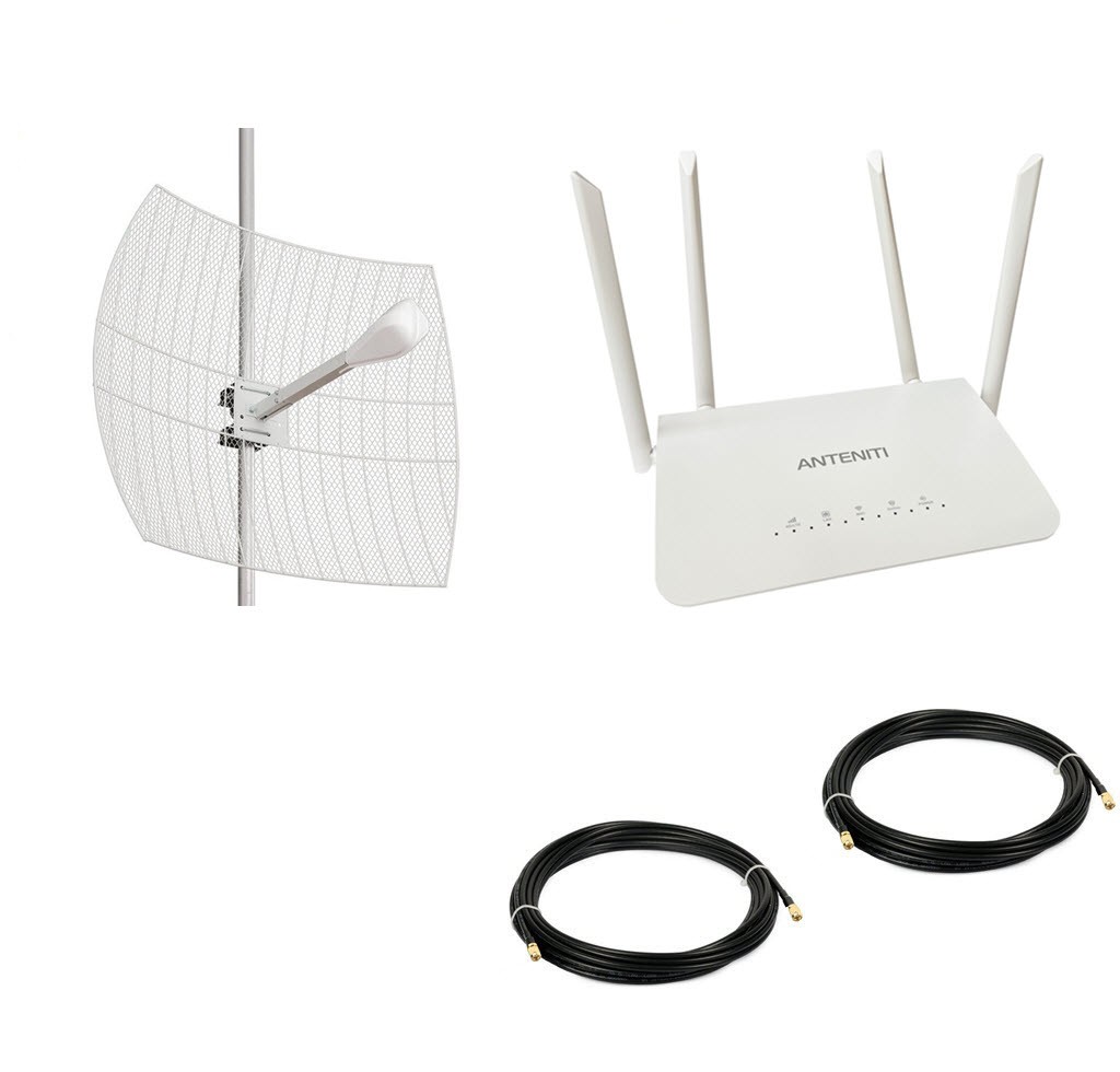 Комплект для 4G интернета Anteniti за город купить 4G WiFi интернет ...